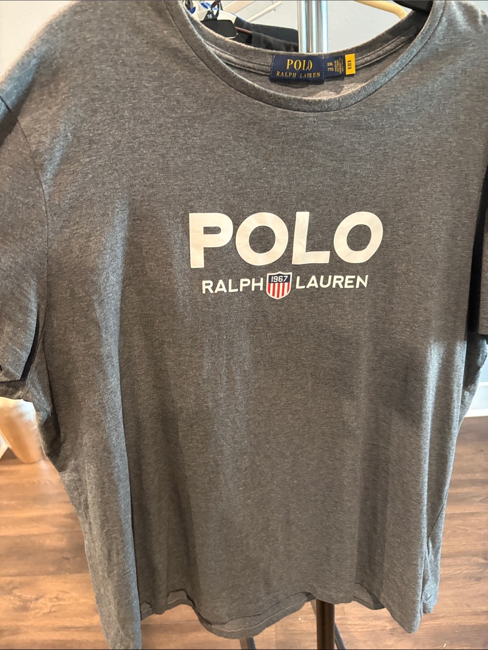 Polo by Ralph Lauren Gray Logo Short Sleeve Tee